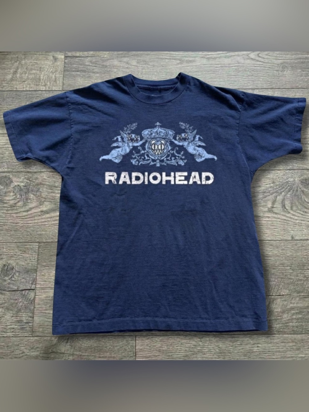 Radiohead Navy Graphic Band Tee